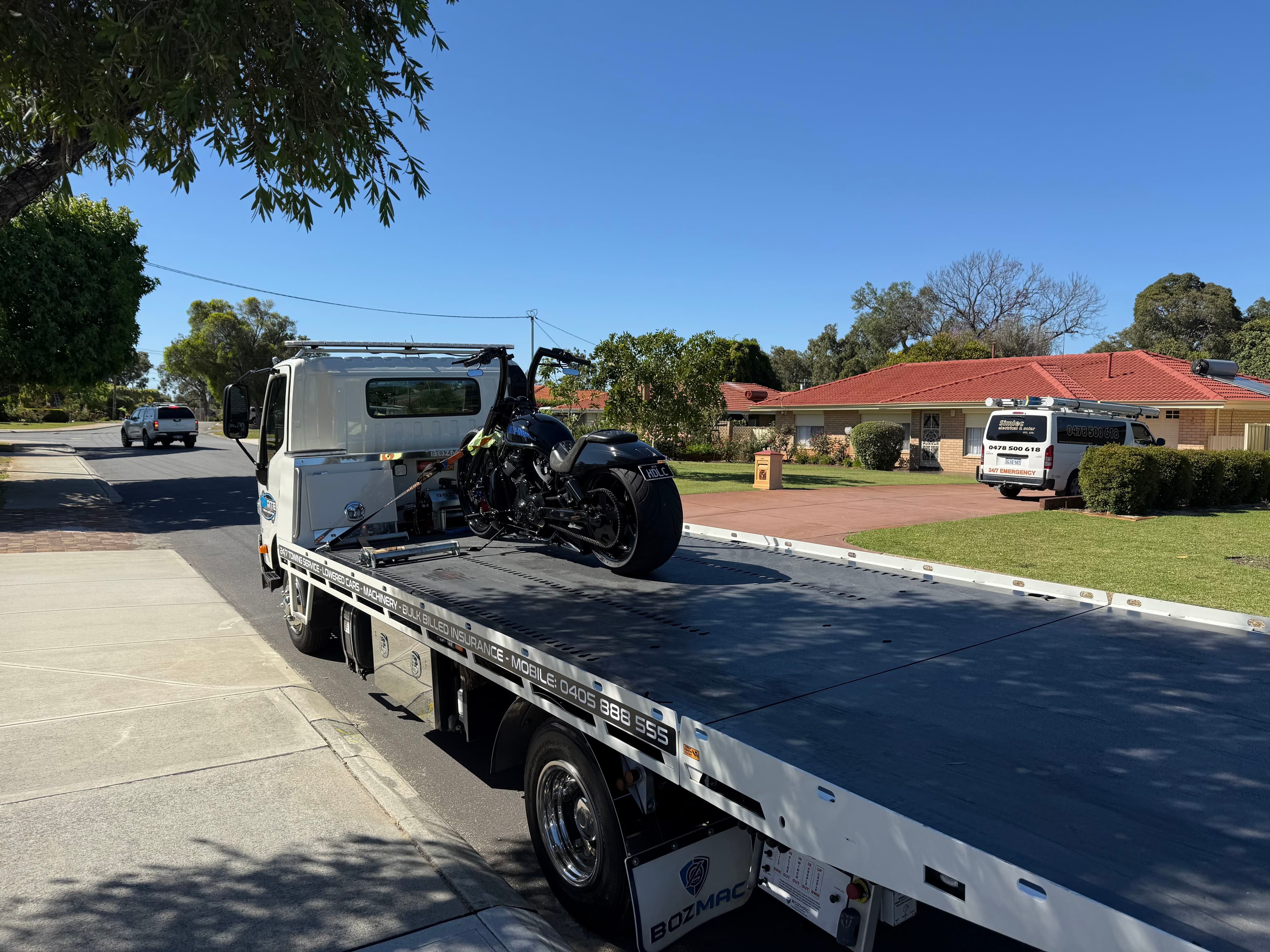 Motorcycle tow truck Perth